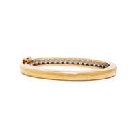 BICOLOR GOLD AND DIAMOND BANGLE BRACELET