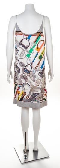 An Hermès Silk Sleeveless Dress, No size.