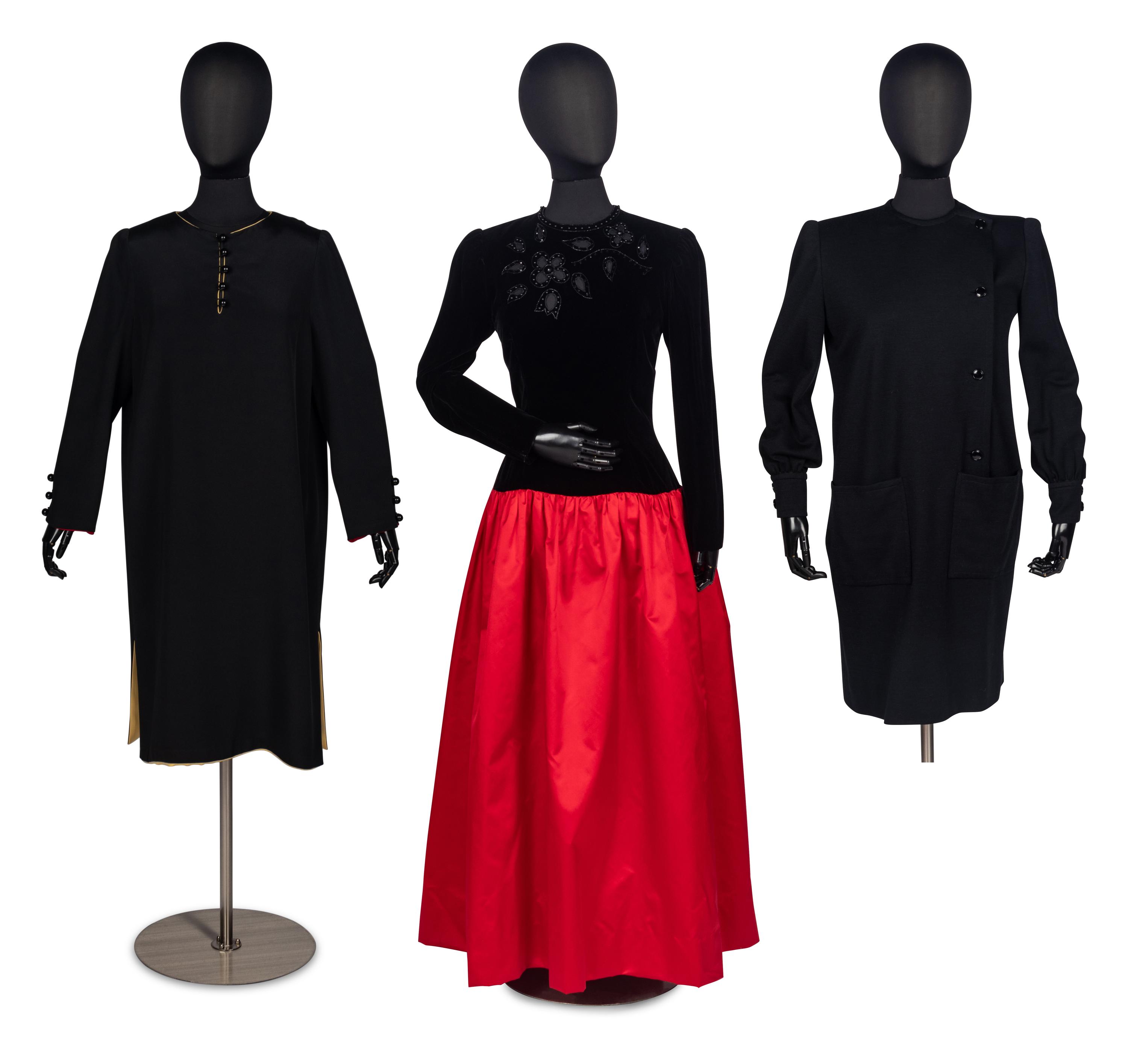 Three Designer Dresses, Givenchy & Bill Blass