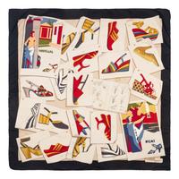 Group of Eight Designer Scarves