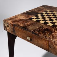Games table and four chairs, c. 1960 Italy
