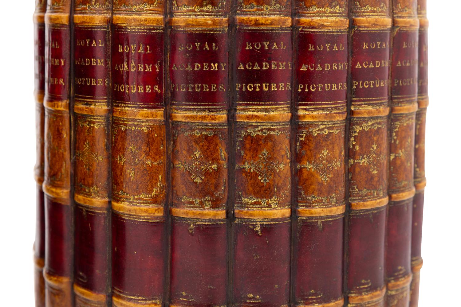 A Pair of Faux Book Cache Pots