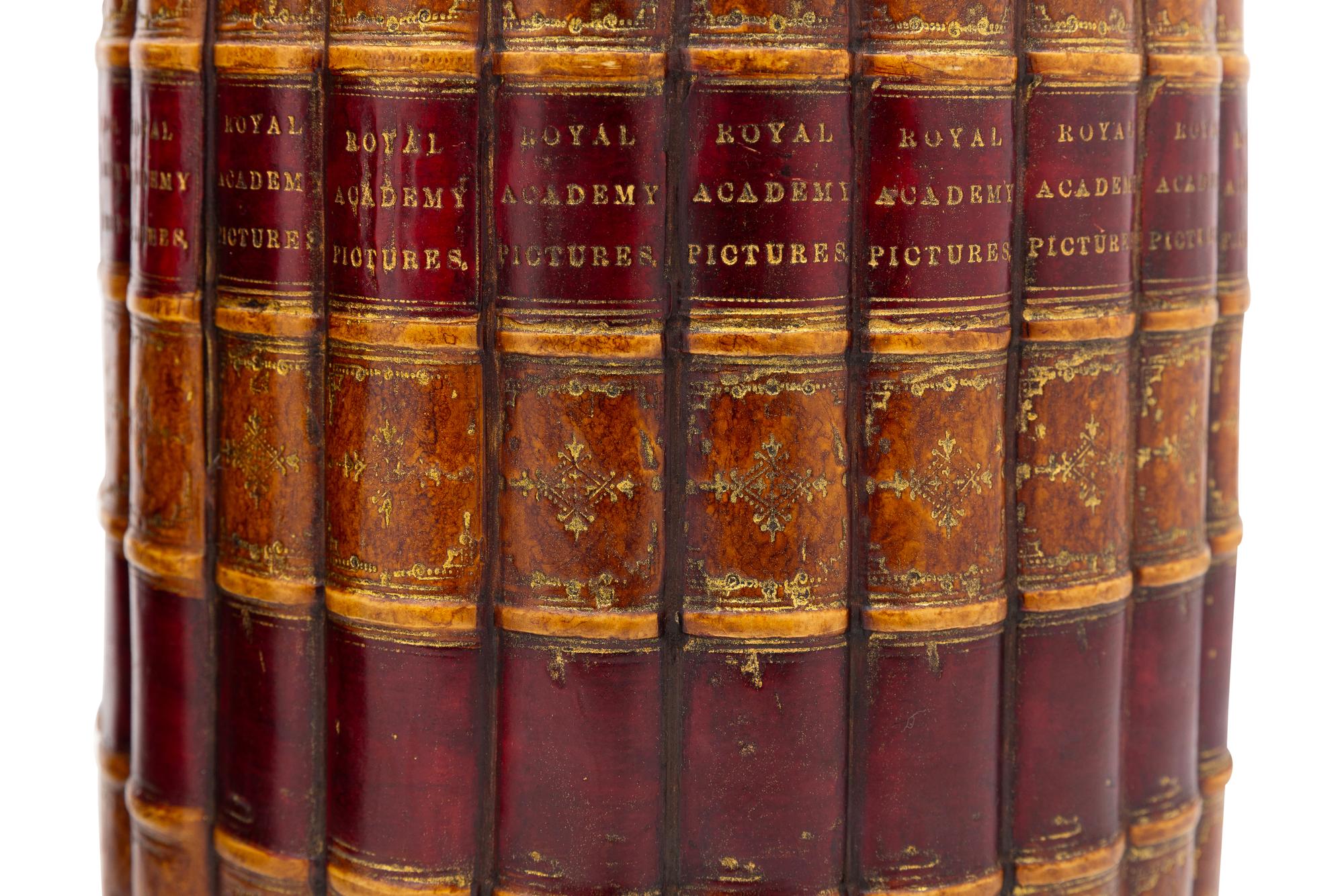 A Pair of Faux Book Cache Pots