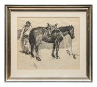 Native American with Horse