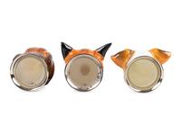 Three Royal Stratford Porcelain Stirrup Cups — 20TH CENTURY