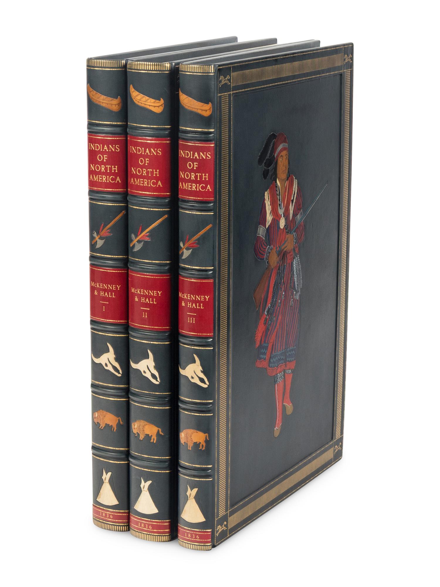 [AMERICANA]. McKENNEY, Thomas L. (1785-1859) and James HALL (1793-1868). History of the Indian Tribes of North America . Philadelphia: [Edward C. Biddle, 1836]; Frederick W. Greenough, 1838; Daniel Rice and James G. Clark, 1844.