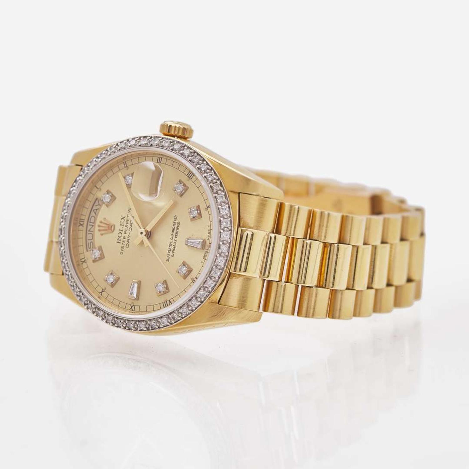 A Men's Rolex Presidential with Diamond Bezel 18038, c. 1978