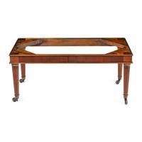 An English Mahogany and Gilt Bronze Mounted Bagatelle Table