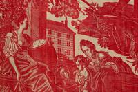 RELEASED TO MUSEUM -- Four Fragments/Lengths of Printed Textiles, Late 18th - Early 19th Century - One is Toile de Jouy