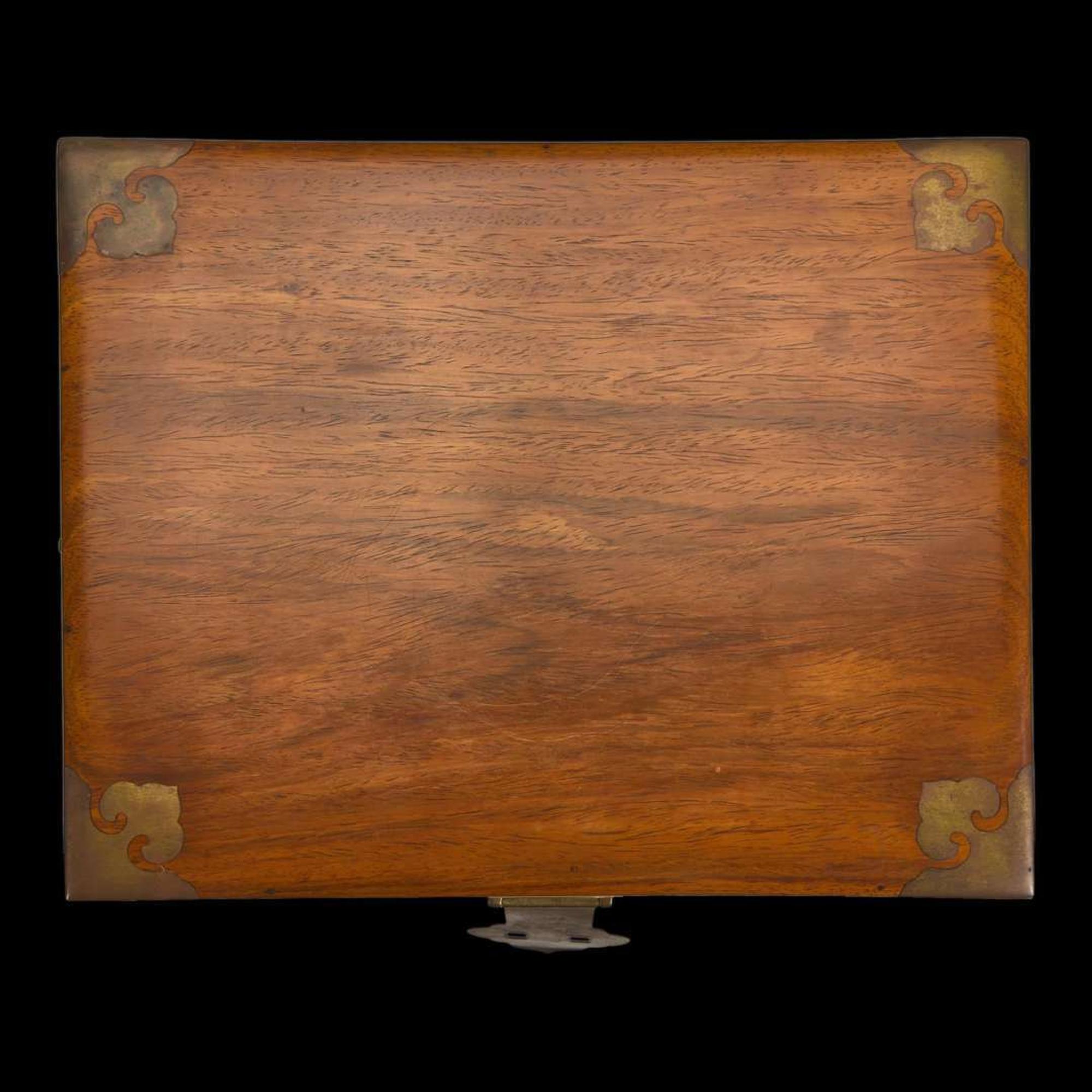 A Chinese huanghuali scholar's chest, Guanpixiang 黄花梨官皮箱 18th Century ????
