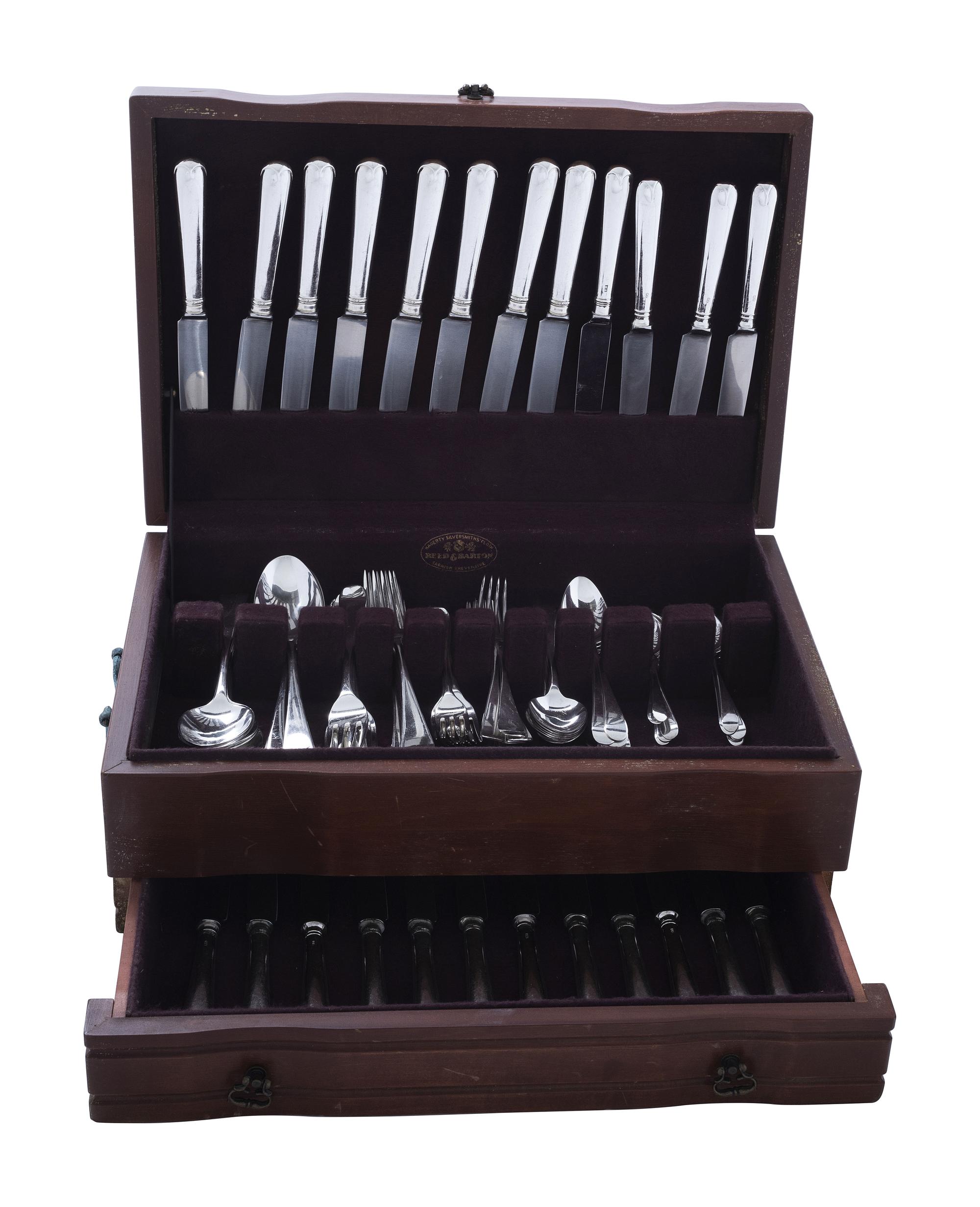 A Georgian Silver Flatware Service