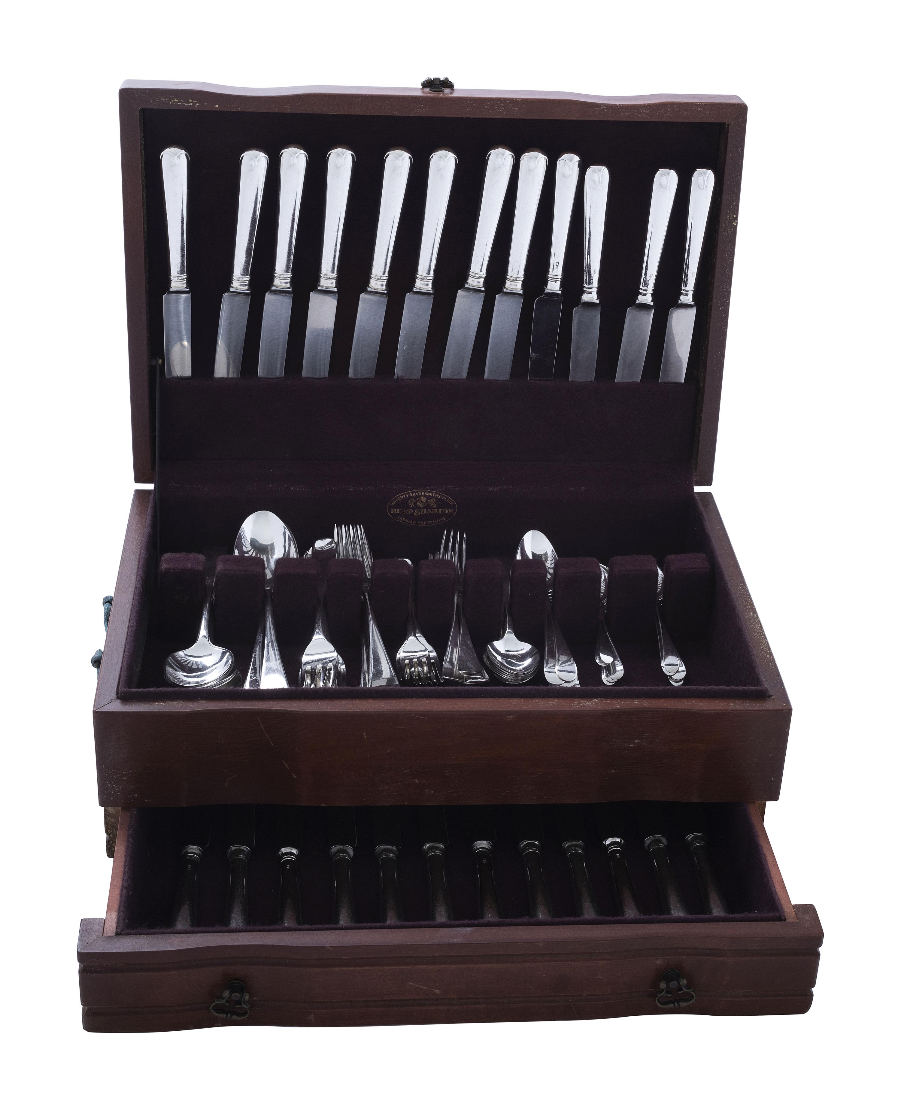 A Georgian Silver Flatware Service