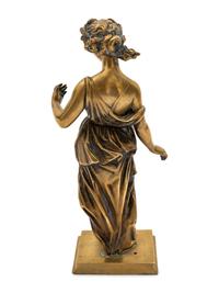A Gilt Bronze Figure of a Muse