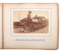 [EARLY PHOTOGRAPHY] -- [NEW YORK]. Album with photographs documenting a trip to New York, 1886.