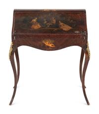 A Louis XV Style Painted Slant-Front Bureau