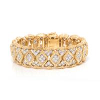 YELLOW GOLD AND DIAMOND BRACELET