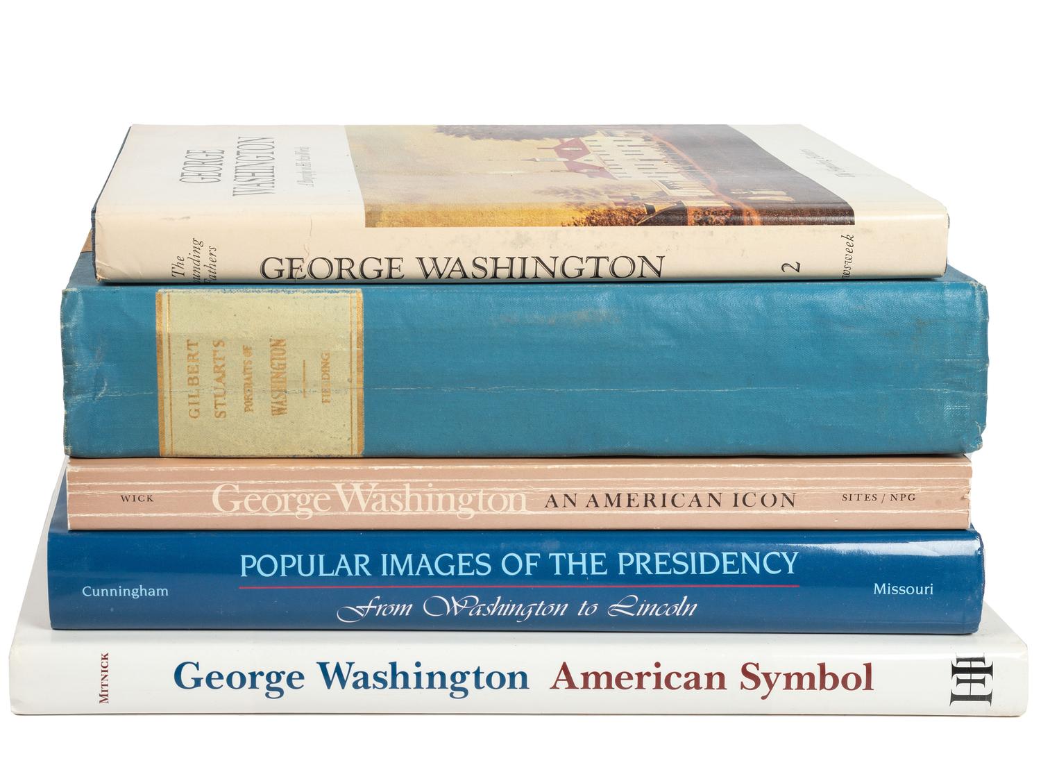 [WASHINGTON, George (1732-1799)]. A group of biographies, histories, and catalogues of portraits, comprising: