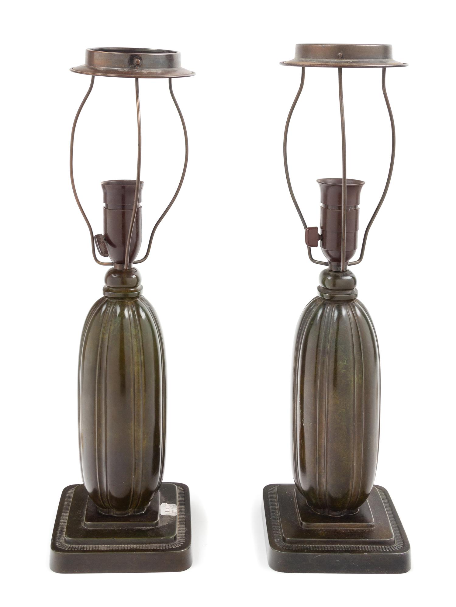 Just Andersen, (Danish, 1884-1943), a pair of table lamps