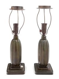 Just Andersen, (Danish, 1884-1943), a pair of table lamps
