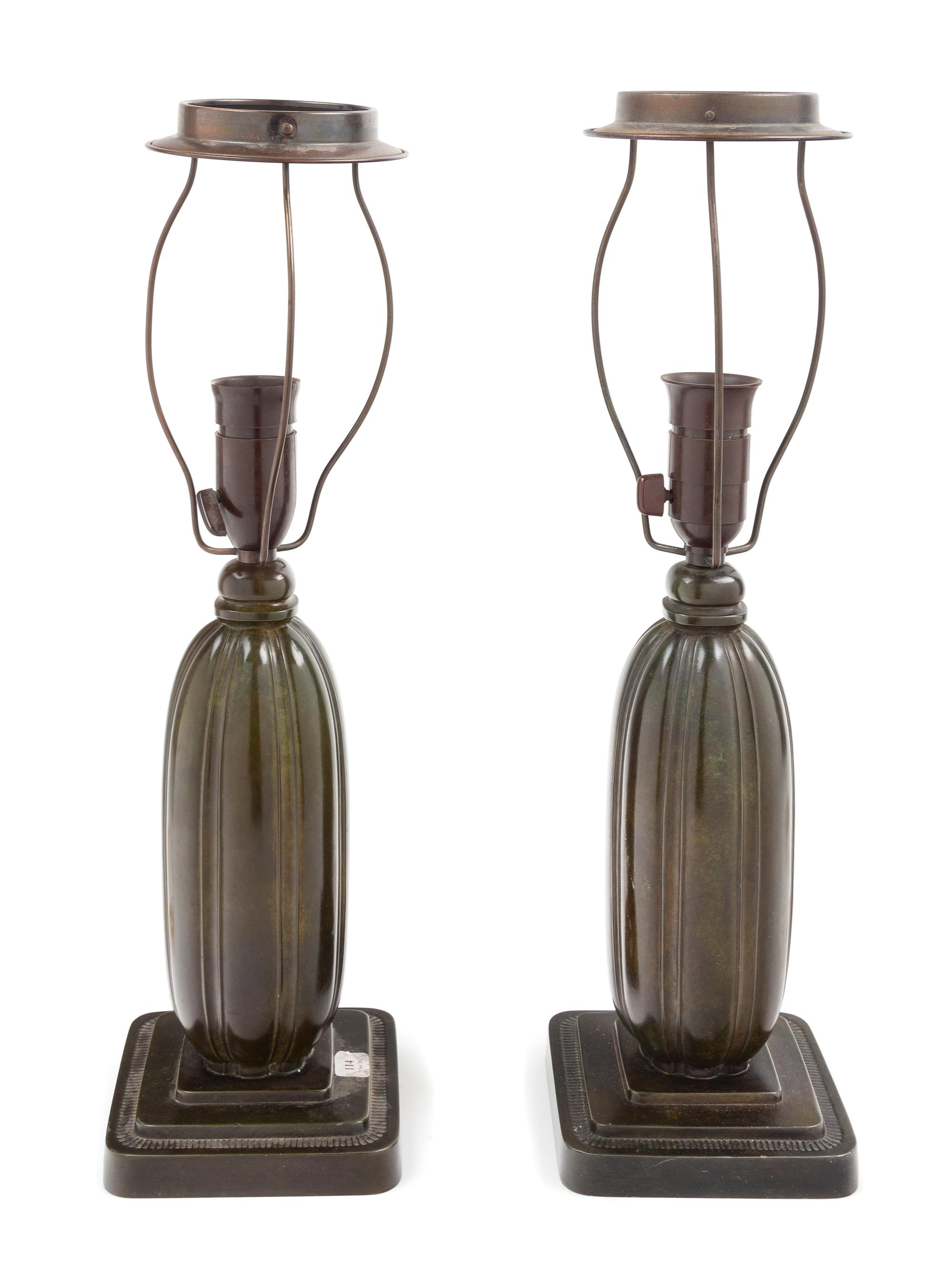 Just Andersen, (Danish, 1884-1943), a pair of table lamps