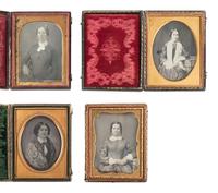 [EARLY PHOTOGRAPHY]. 26 quarter plate daguerreotype portraits featuring women of varying ages.