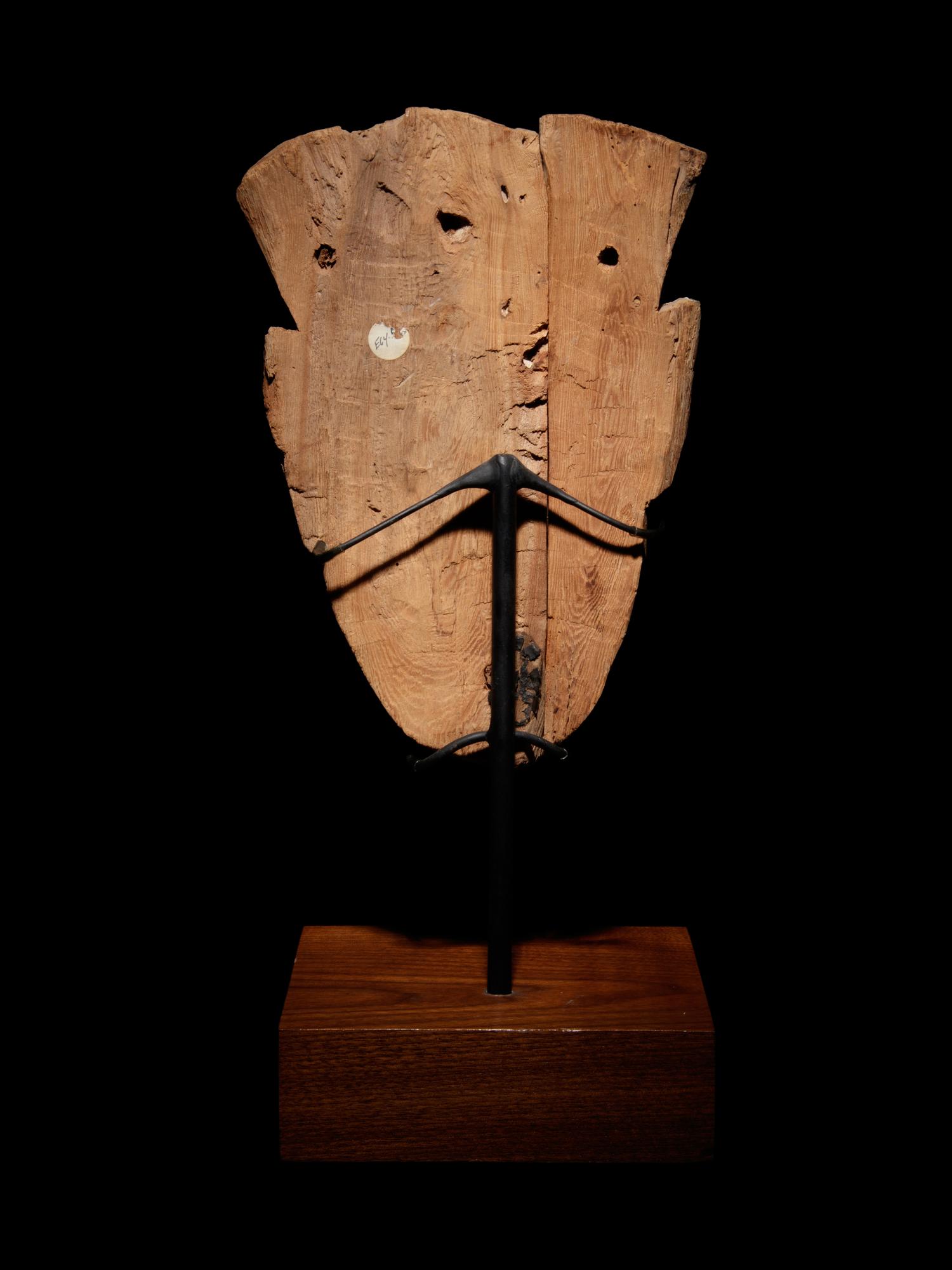 An Egyptian Painted Wood Mummy Mask