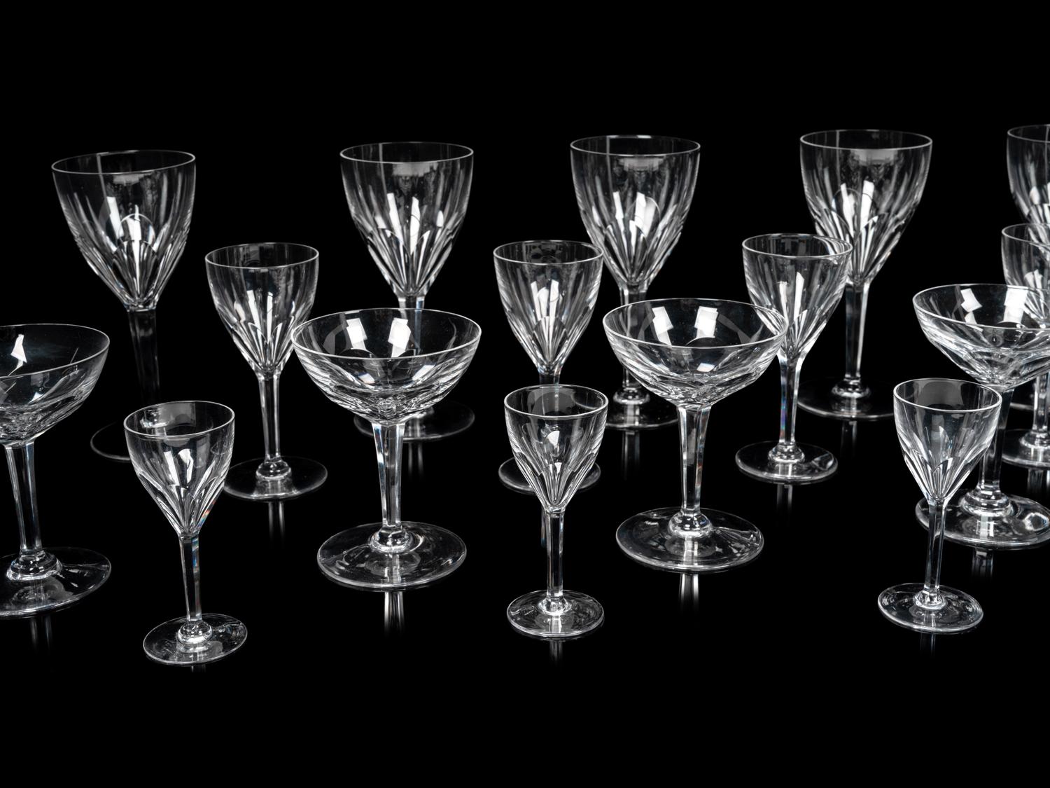 A Val St. Lambert Gevaert Partial Stemware Service