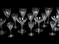 A Val St. Lambert Gevaert Partial Stemware Service