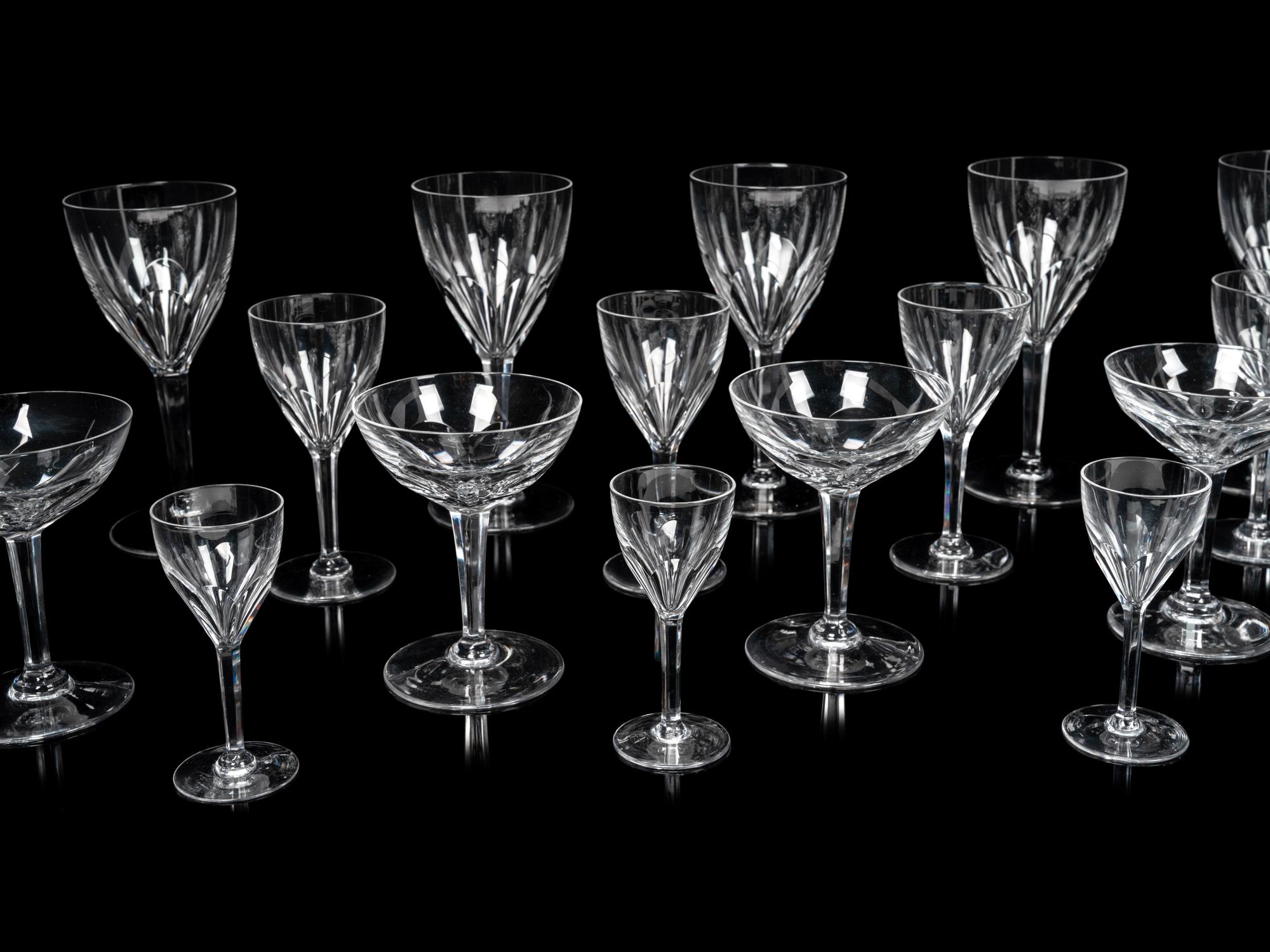 A Val St. Lambert Gevaert Partial Stemware Service