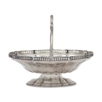 A George V Sterling Silver Footed Sugar Basket