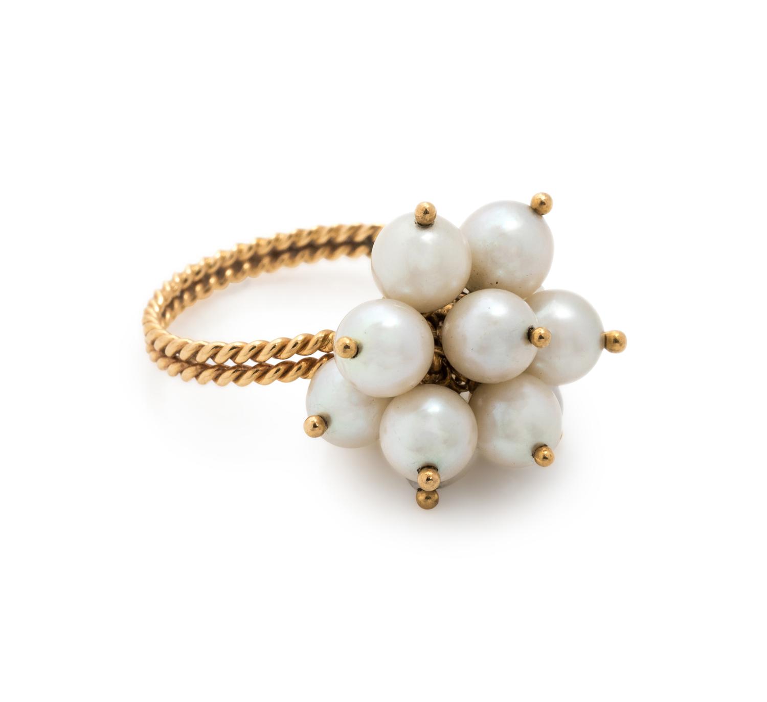 CULTURED PEARL RING