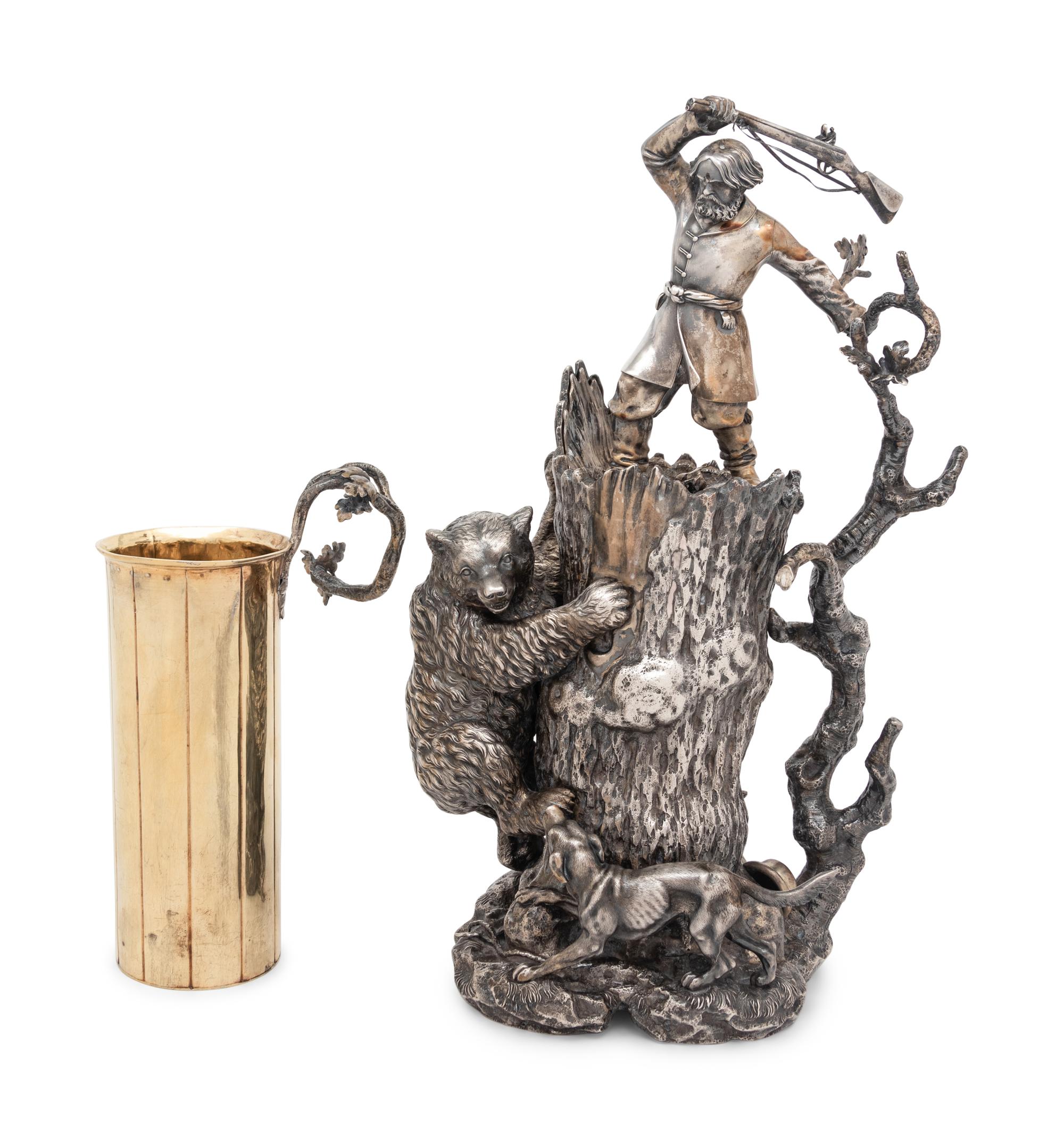A Massive Russian Silver Tankard by Samuel Arnd