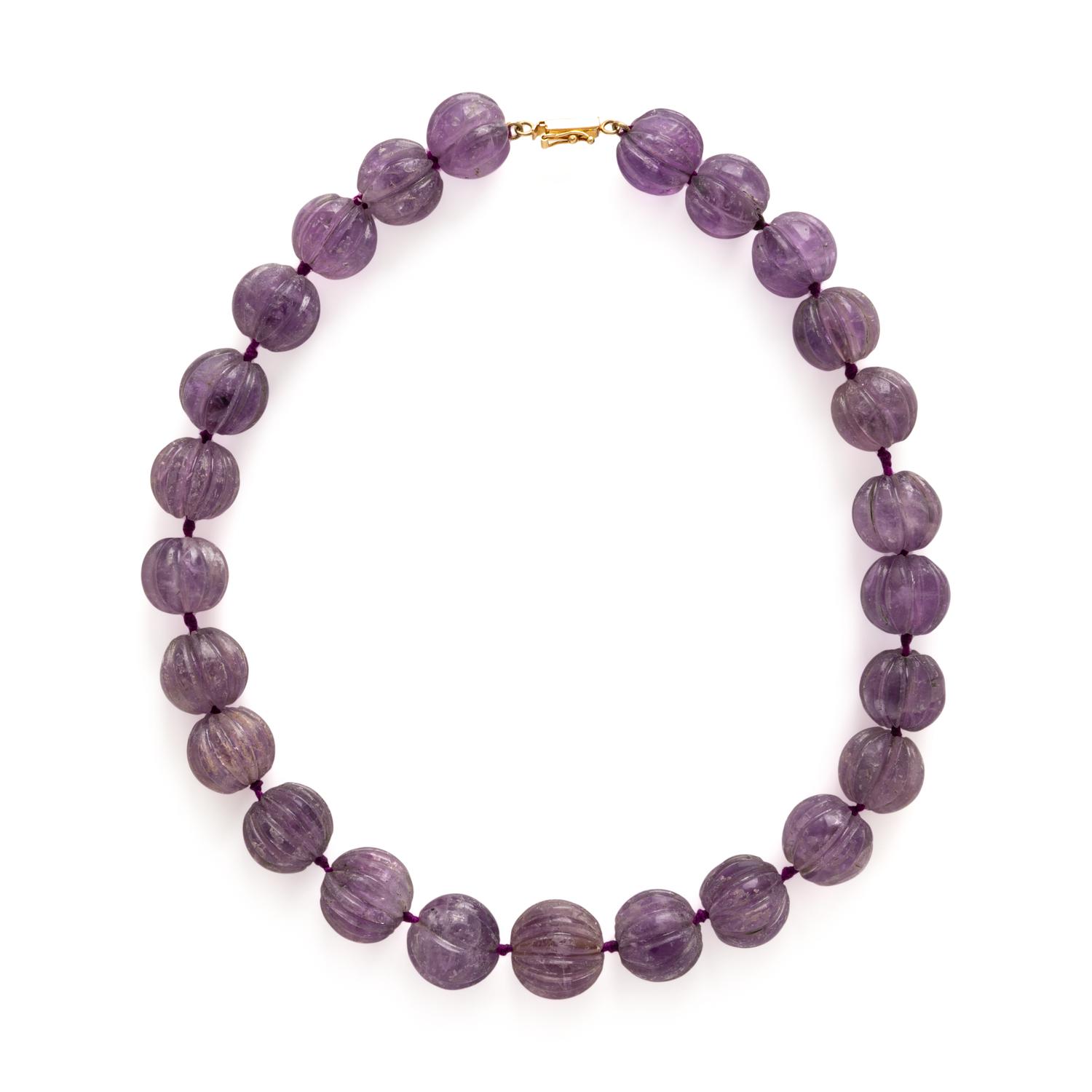 Amethyst Beaded Necklace