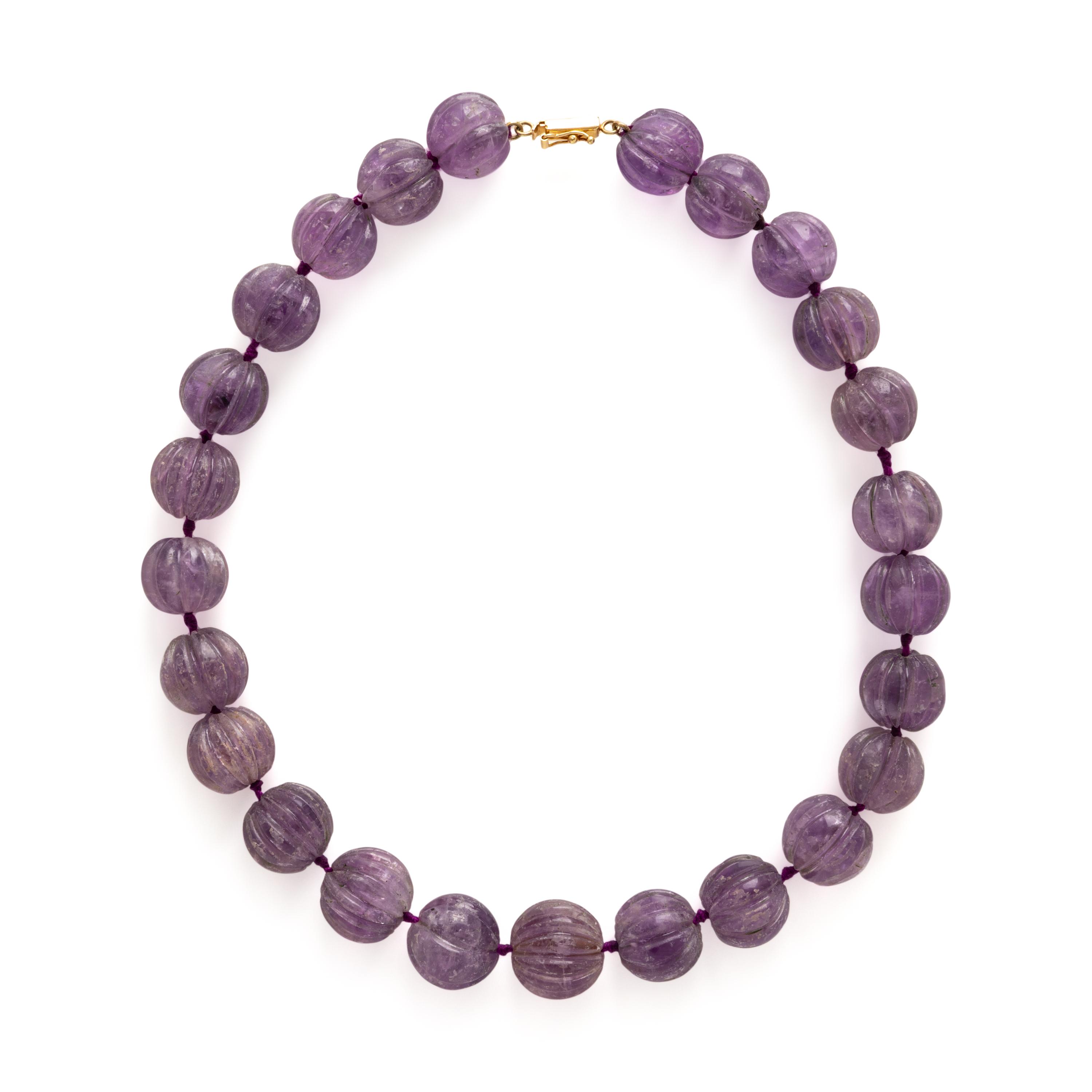 Amethyst Beaded Necklace