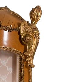 A Louis XV Style Gilt Metal Mounted Painted Vitrine