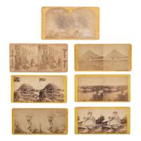 [Native Americana] Group of 7 Stereoviews of Native Americans and Western U.S. incl. Little Six