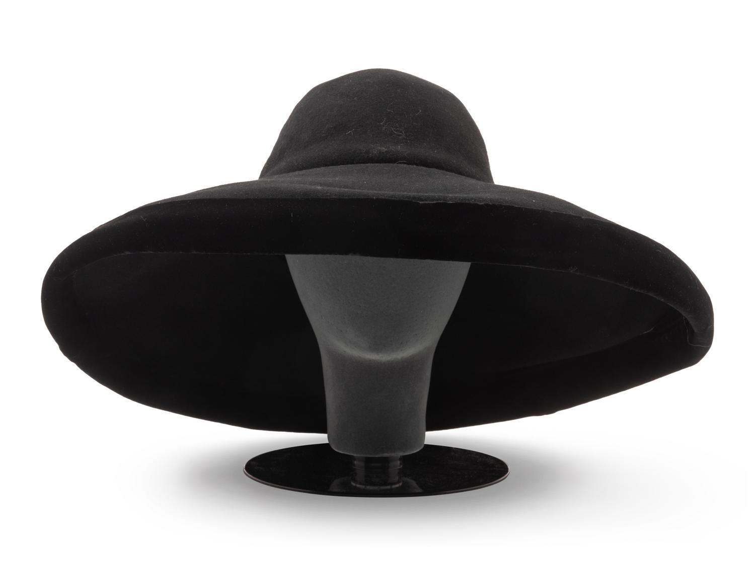 12 Assorted Hats and a Pair of Feathered Cuffs, 1970-2000s