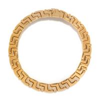YELLOW GOLD AND DIAMOND COLLAR NECKLACE