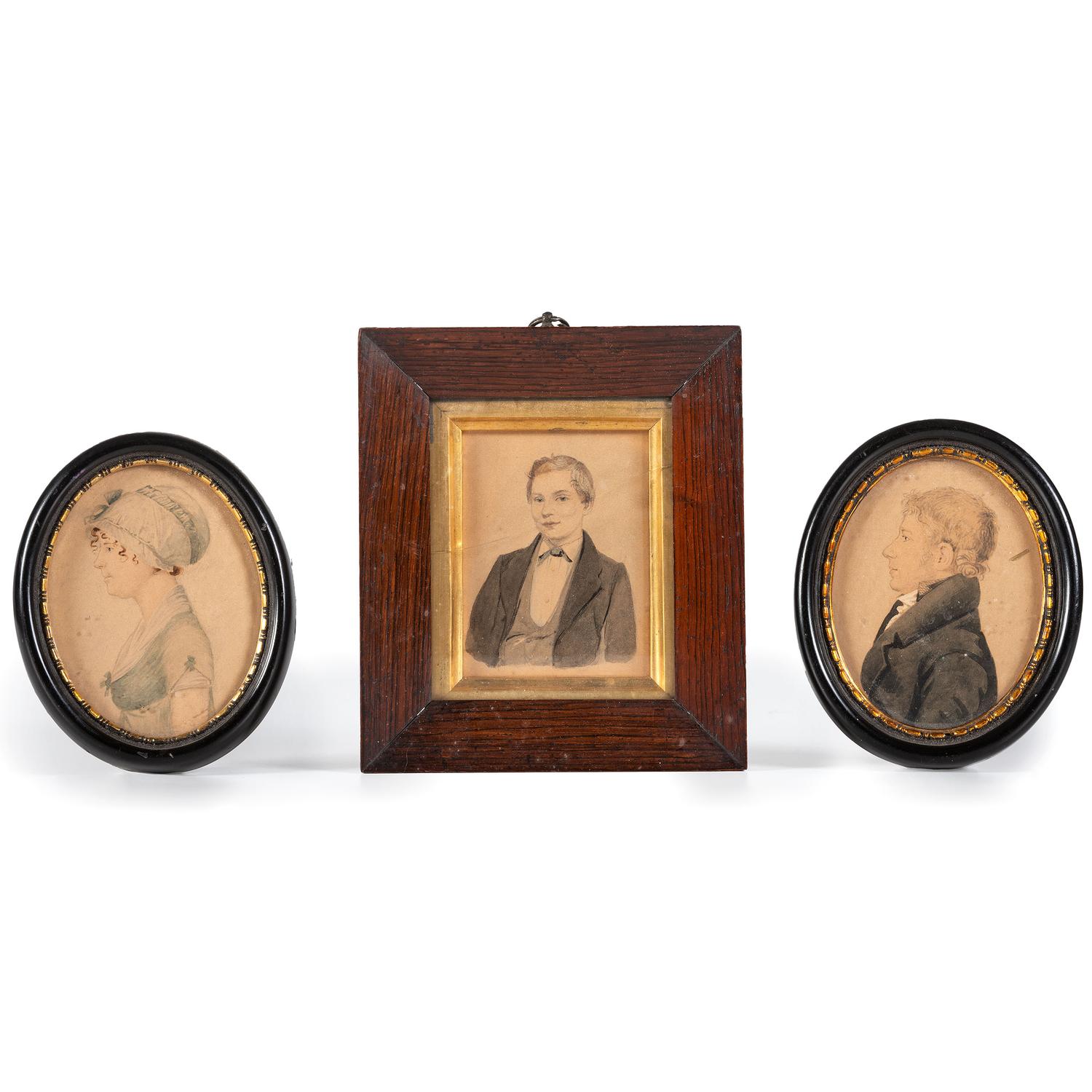 Three Watercolor Portraits