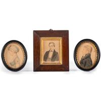 Three Watercolor Portraits