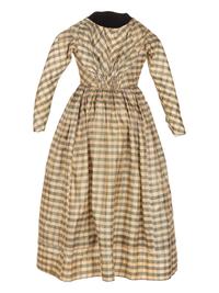 Silk Plaid Girl's Dress, 1850s