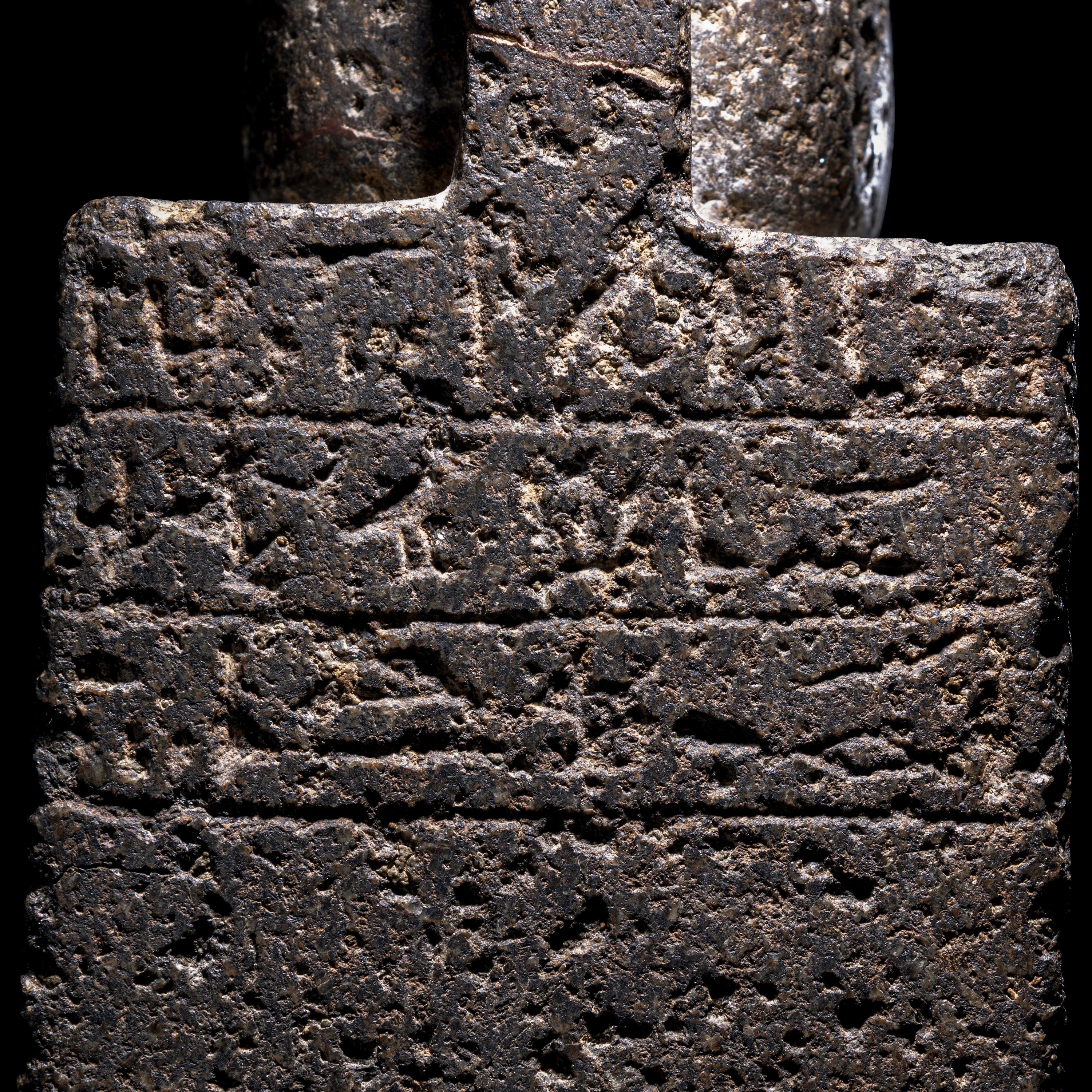 An Egyptian Diorite Seated Figure