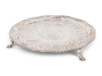 An 18th Century English Silver Salver