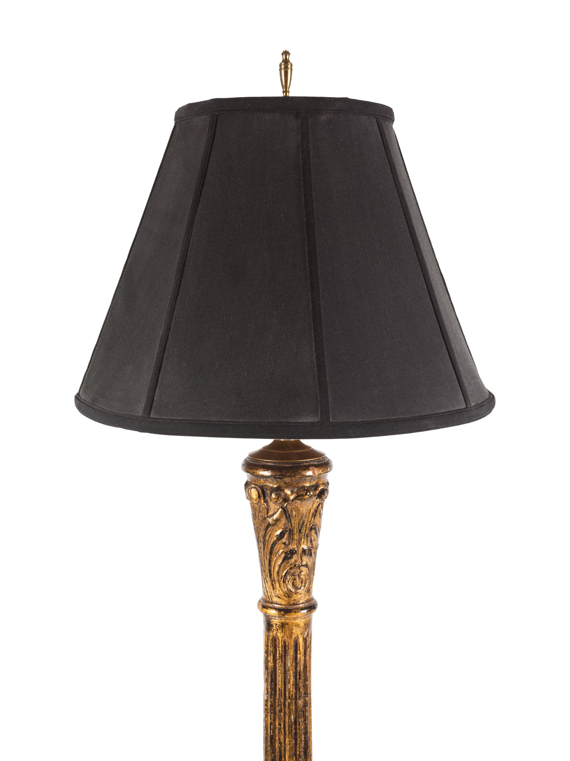 An Italian Giltwood Floor Lamp