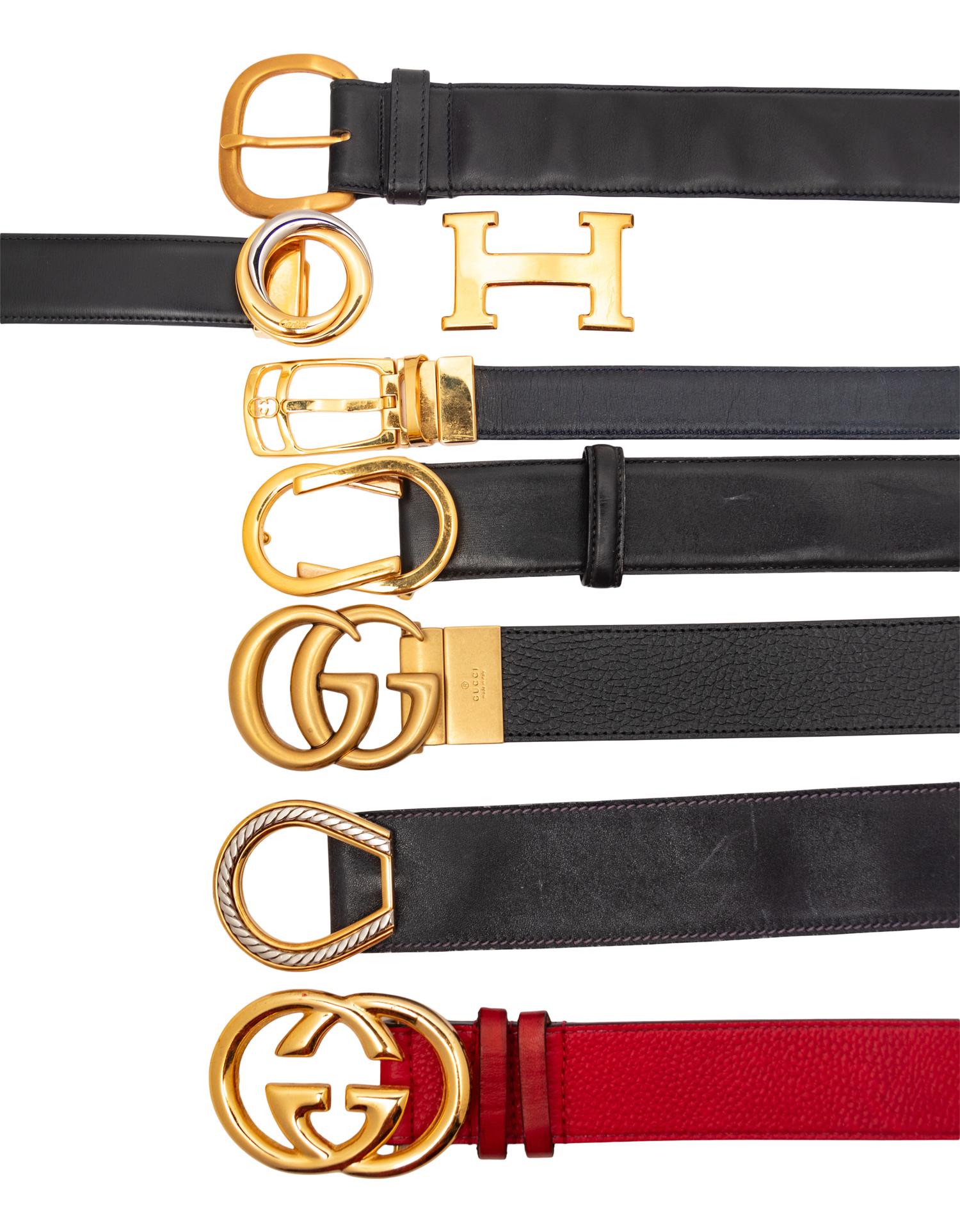 Seven Leather Designer Belts & Hermès Buckle