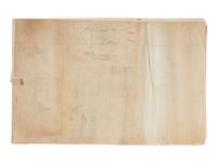[MAPS & ATLASES]. Manuscript survey report and map of a Virginia estate, August 1872.