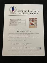 A Group of 10 Hall of Fame Signed Autograph Photos Including Hank Aaron and Ted Williams (Beckett Authentication Services BAS Certified)