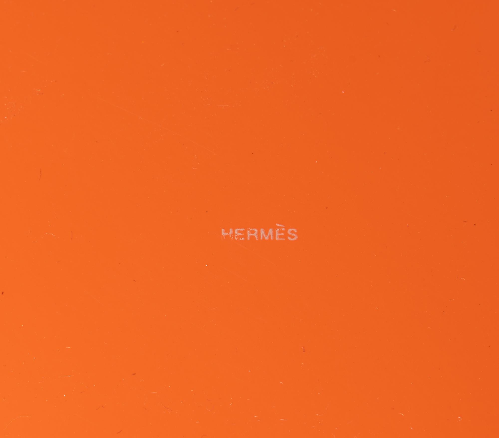 Two Hermès Lacquered Wood Trays