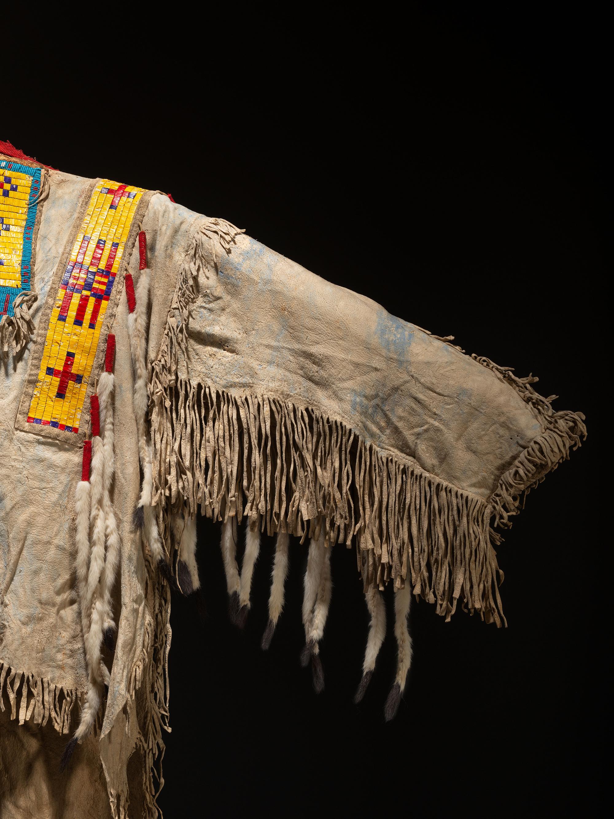 Sioux Quilled and Beaded Hide Shirt