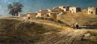 Helen Henderson Chain, (American, 1849-1892), Chamita Pueblo, Near Espanola, New Mexico